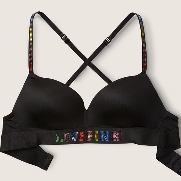 🌈 38B & XL LIMITED EDITION PINK 4pc BLING Bra, 2 Hipsters, and 1 Shortie Set 🌈 - Picture 2 of 16